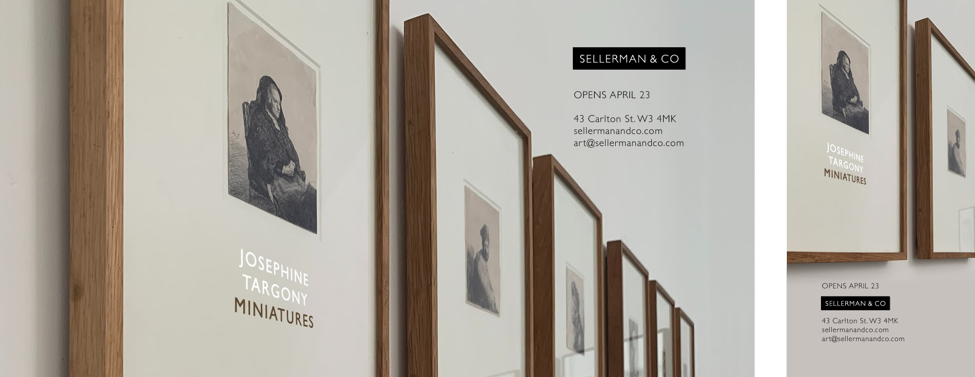 Exhibition banner design for art gallery exhibition of miniature paintings